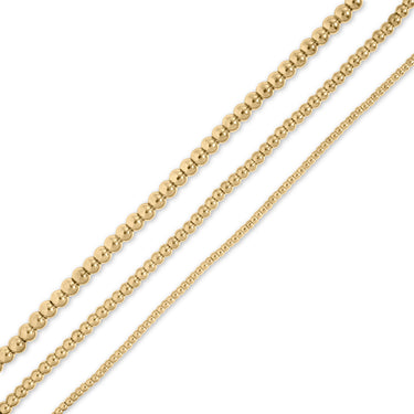Gold Beaded Necklaces- Scale shot 