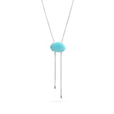 Turquoise Charm Bolo Necklace