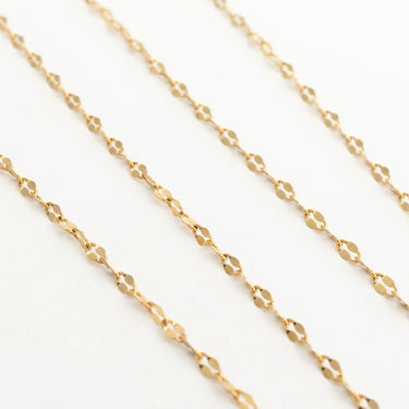 Gold Full Body Chain Lip Chain on a white background
