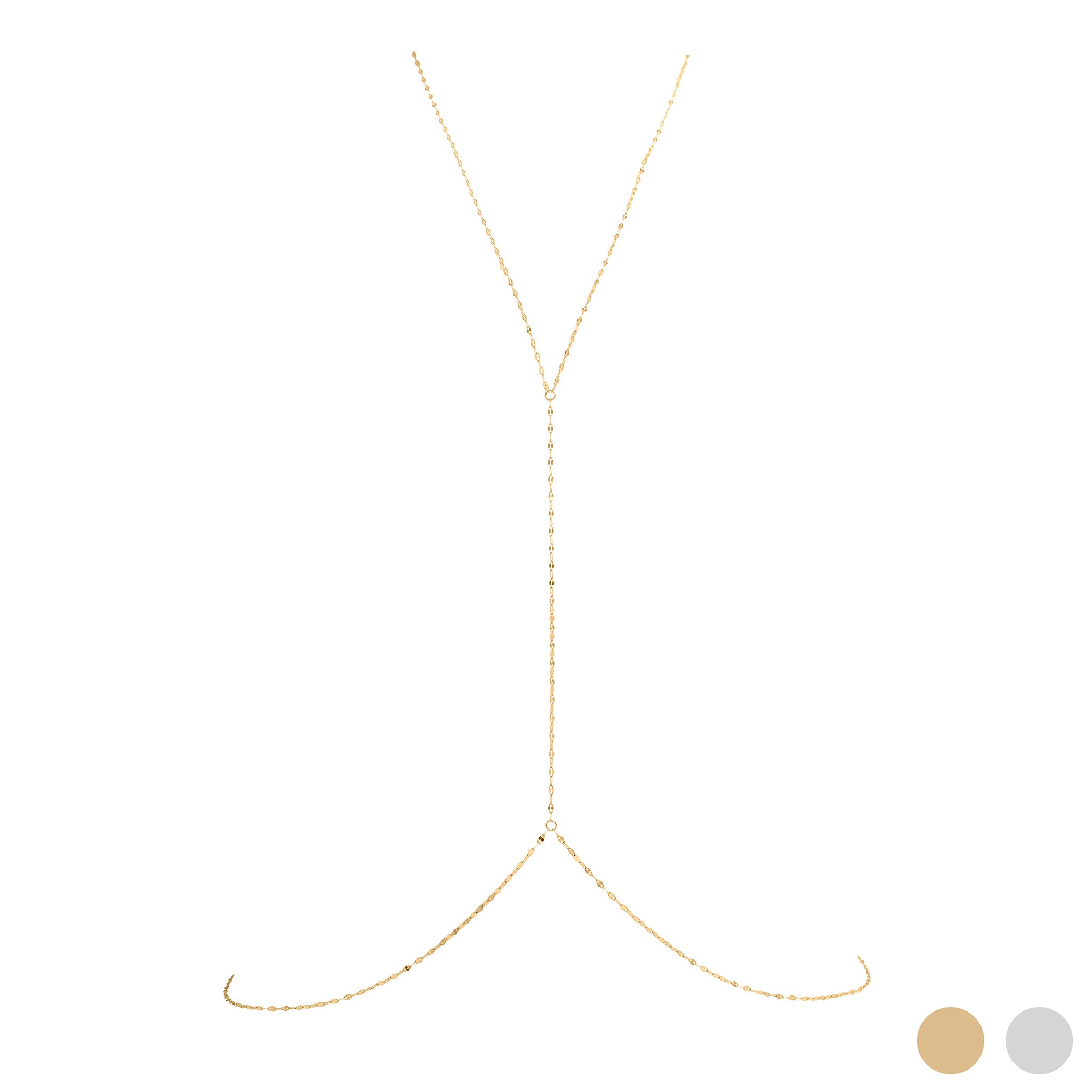 Gold Full body chain Lip Chain