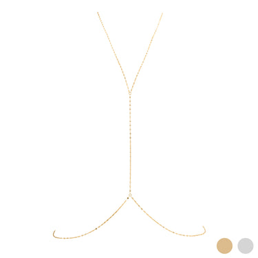 Gold Full body chain Lip Chain
