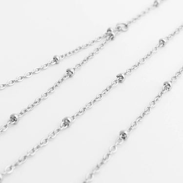 Silver Full Body Chain Satellite on a white background