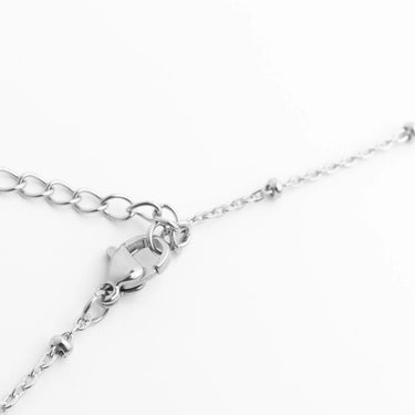 Silver chain Satellite Belly Chain on a white background