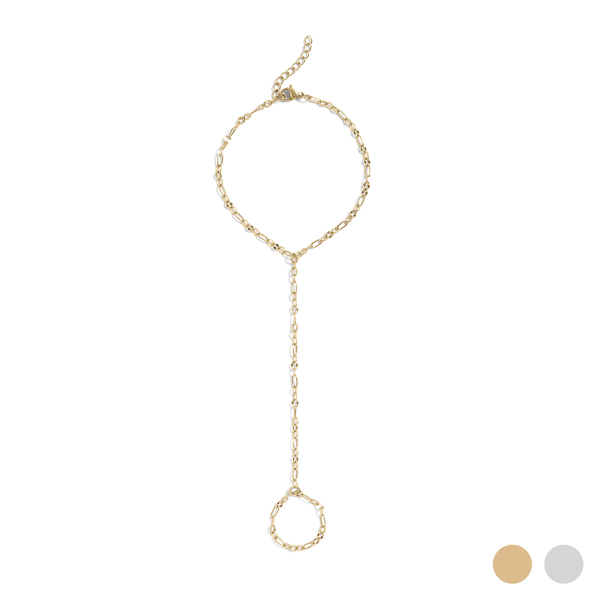Gold Beaded Hand Chain