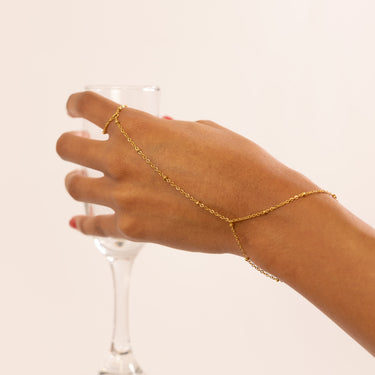 Gold Satellite Hand Chain
