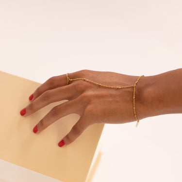 Gold Satellite Hand Chain