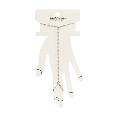 Silver Gold Lip Hand Chain