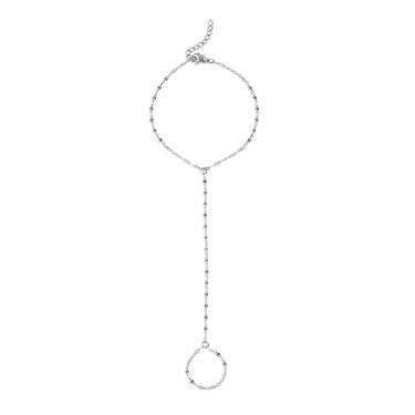 Silver Gold Lip Hand Chain