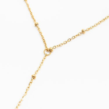 Gold Satellite Hand Chain on a white background