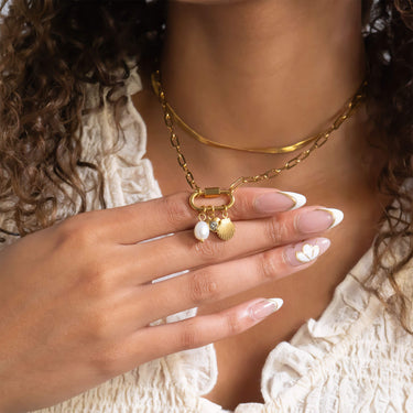 Sea Shell Carabiner Necklace