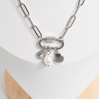 Sea Shell Carabiner Necklace