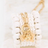 Wholesale jewelry 18K Gold PVD Stainless Steel Pet Charm Holder Necklace Gift Set- gold studio