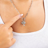 Wholesale jewelry 18K Gold PVD Stainless Steel Pet Charm Holder Necklace Gift Set- stainless model