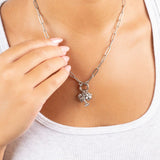 Wholesale jewelry 18K Gold PVD Stainless Steel Pet Charm Holder Necklace Gift Set- stainless model
