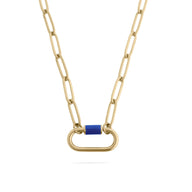 18K Gold PVD Colorful Carabiner Necklace / CHN0149