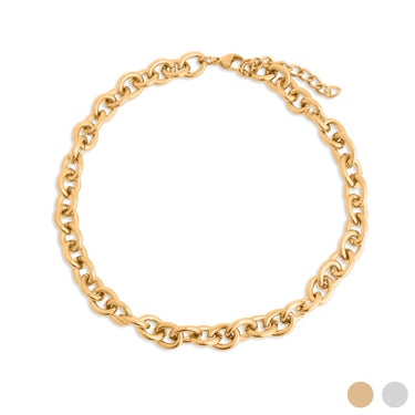 18K Gold PVD Stainless Steel Chunky Chain Necklace / CHN0152