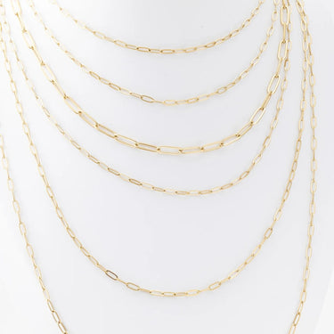 Wholesale jewelry 14K Gold Filled Plus™ 2.5MM Paperclip Chain Necklace - studio 