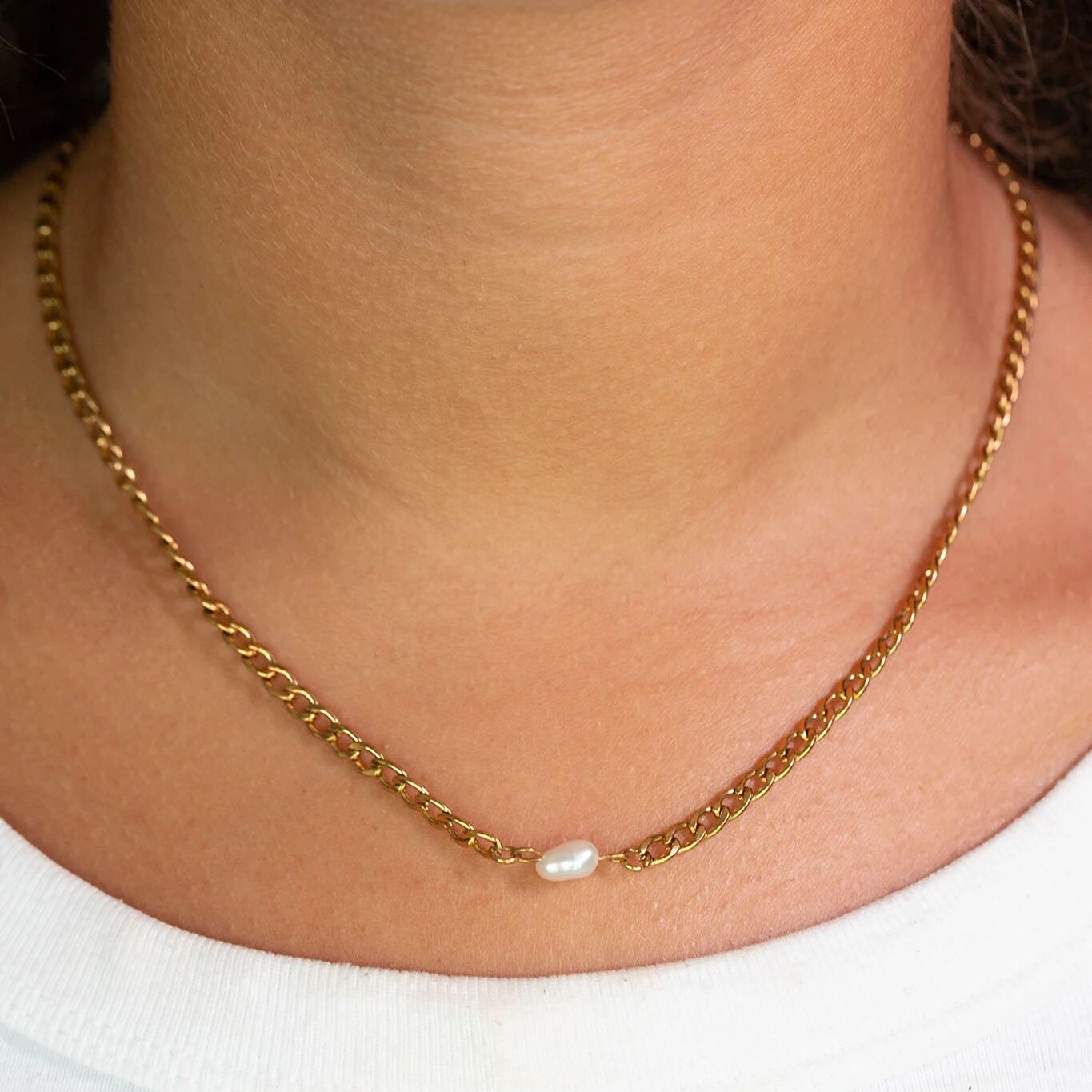 Gold Figaro Split Chain
