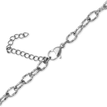 Gold Cable Link Chain Necklace- clasp shot 
