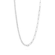 Wholesale jewelry 18K Gold PVD Stainless Steel Lock Carabiner Split Chain- stainless main 