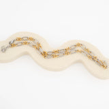 Wholesale jewelry 18K Gold PVD Stainless Steel Long & Short Link Necklace - mixed metal studio 