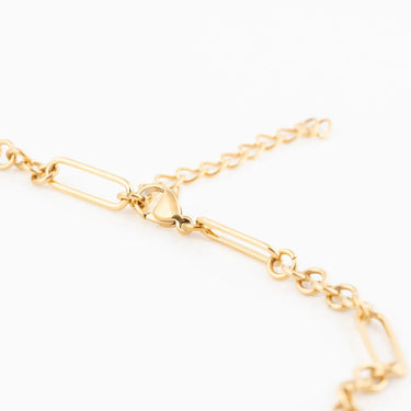Wholesale jewelry 18K Gold PVD Stainless Steel Mixed Chain Necklace - gold studio / clasp 