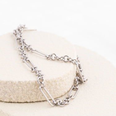 Wholesale jewelry 18K Gold PVD Stainless Steel Mixed Chain Necklace - stainless studio