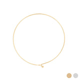 Wholesale jewelry 18K Gold PVD Stainless Steel Charm Holder Lock Collar Necklace - gold main 