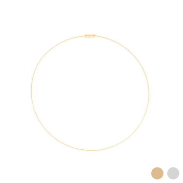 Wholesale jewelry 18K Gold PVD Stainless Steel Locking Collar Necklace- gold main 