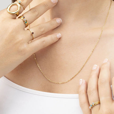 Wholesale jewelry 14K Gold Filled Plus™ Loop/Cable Chain Necklace - model 
