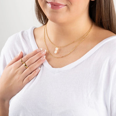wholesale jewelry 14K Gold Filled Plus™ Crimped Oval Link Chain Necklace- model 