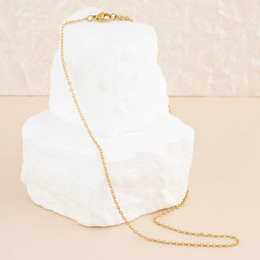 wholesale jewelry 14K Gold Filled Plus™ Crimped Oval Link Chain Necklace- studio 