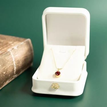 Round Birthstone Charm 