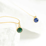 Round Birthstone Charm 