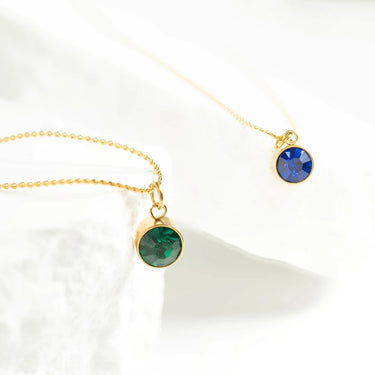 Round Birthstone Charm 
