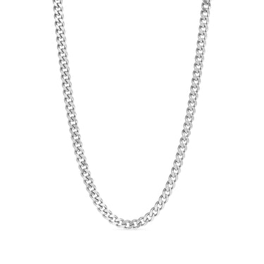Diamond Cut Curb Chain Necklace