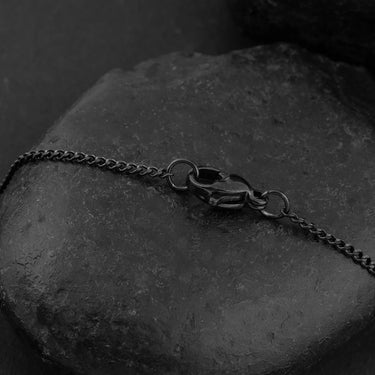 Wholesale jewelry Stainless Steel Black Curb Chain Necklace- studio 