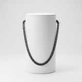 Wholesale jewelry Stainless Steel Black Curb Chain Necklace- studio 