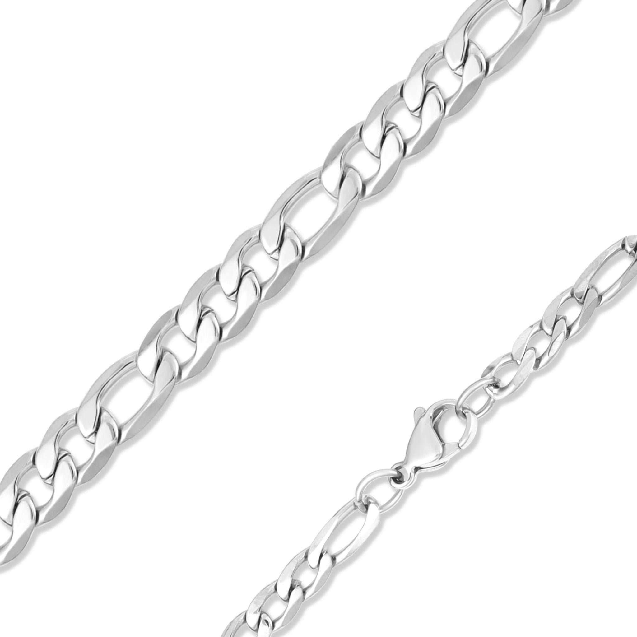 Stainless Steel Figaro Chain Necklace / CHN9500