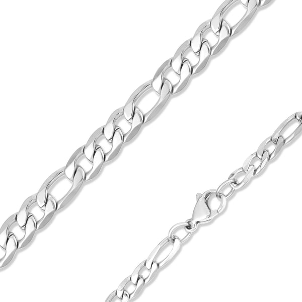 送料関税込【King Ice】5mm Stainless Steel Figaro Chain 5mm Figaro Chain | Hip Hop Jewelry | King Ice