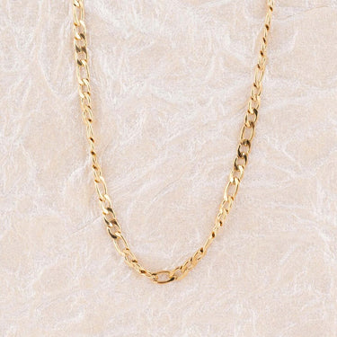Wholesale jewelry 14K Gold Filled Plus Figaro Chain Necklace- studio 