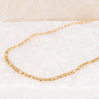 Wholesale jewelry 14K Gold Filled Plus Figaro Chain Necklace- studio 