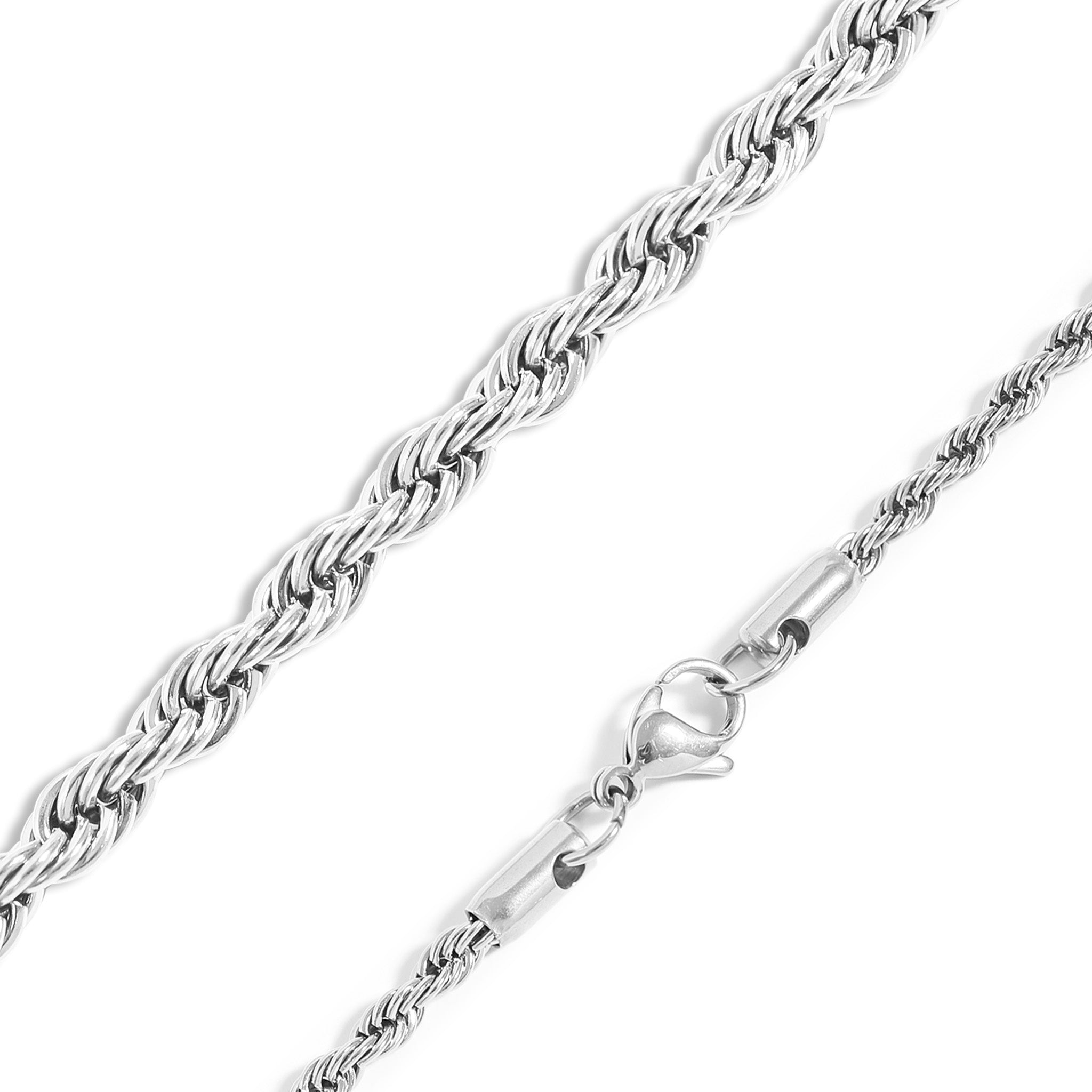 Rostfritt stål Rope Chain Necklace / CHN9700