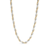 18K Gold PVD Stainless Steel Rope Chain Necklace