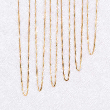 Wholesale Jewelry 14K Gold Filled Plus Diamond Cut Curb Chain- Studio