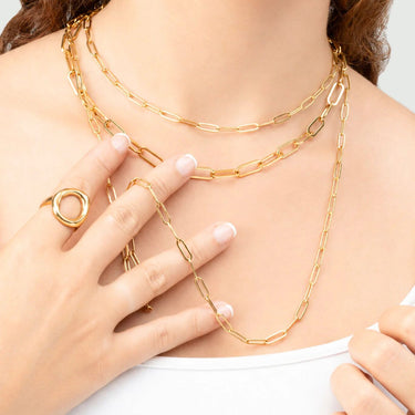 Wholesale jewelry 14K Gold Filled Plus™ Paperclip Chain Necklace- model 