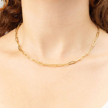Wholesale jewelry 14K Gold Filled Plus™ Paperclip Chain Necklace- model 
