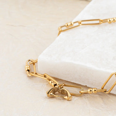 Wholesale 18K Gold PVD Stainless Steel Heart Hands Charm - gold studio