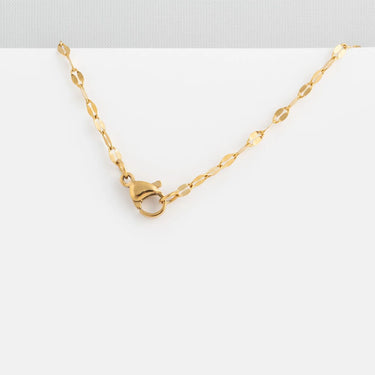 Wholesale jewelry 14K Gold Filled Plus Lip Chain Necklace- clasp