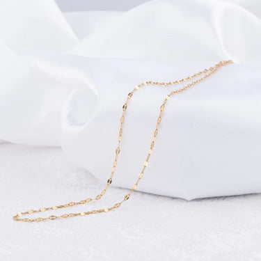 Wholesale jewelry 14K Gold Filled Plus Lip Chain Necklace- studio